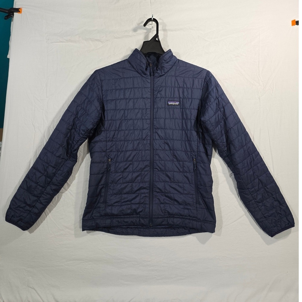 Patagonia Nano Puff Insulated Jacket Size Medium Navy Blue Quilted Puffer 0668